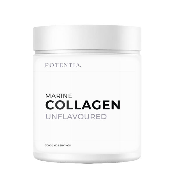 Potentia  - Pure Hydrolysed Marine Collagen Natural Powder - 300g (Unflavoured) Thumbnail